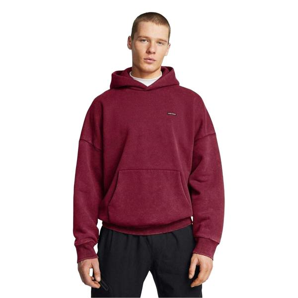 Under Armour Mens Relaxed Fit Drop Sleeve Hoodie - Red - 