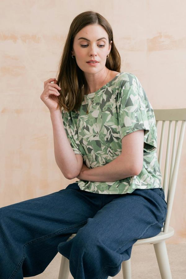 Laburnum Printed Jersey Shell Top