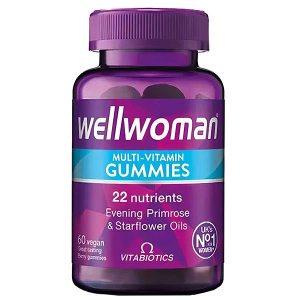 Vitabiotics Wellwoman Multi-Vitamin Natural Berry Flavour Vegan Gummies x 60