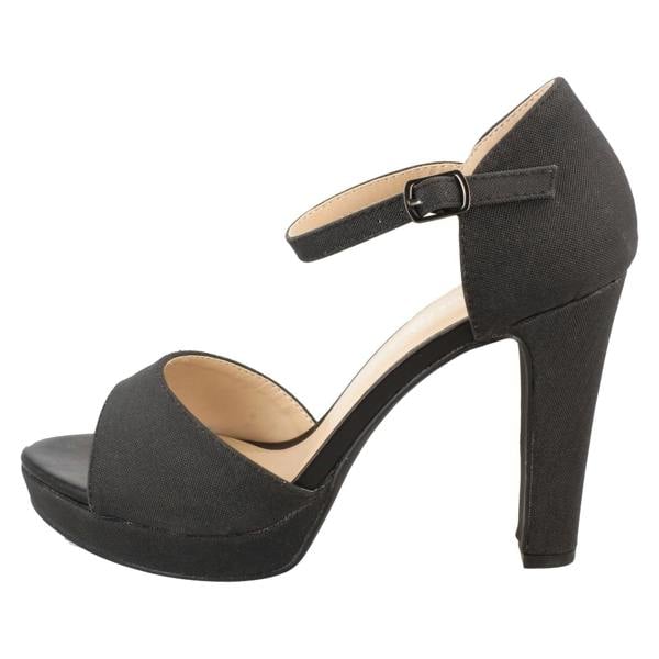 Anne Michelle Ladies Anne Michelle High Heel Platform Mule Sandal F12047