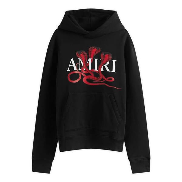Amiri CNY Snake Hoodie   in  Black