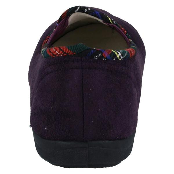 Padders Ladies Padders Wide Fitting Slippers With Dog Detail Dandie