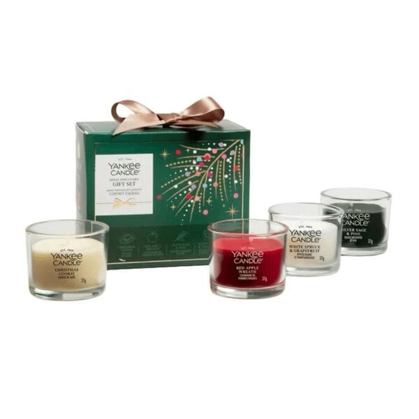 Yankee Candle 4 Mini Filled Votive Christmas Gift Set