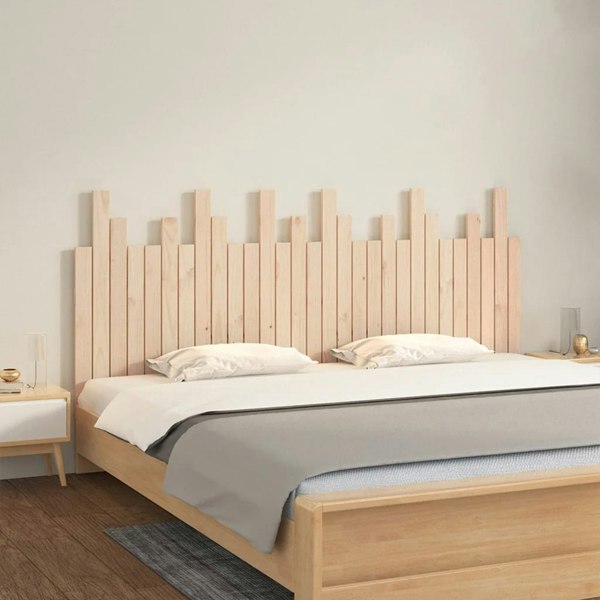 Berkfield Wall Headboard 185x3x80 cm Solid Wood Pine