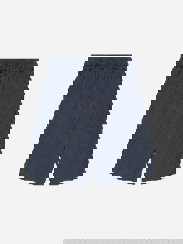 Trussardi Boys Nauta Linen Bermuda Shorts in Blue