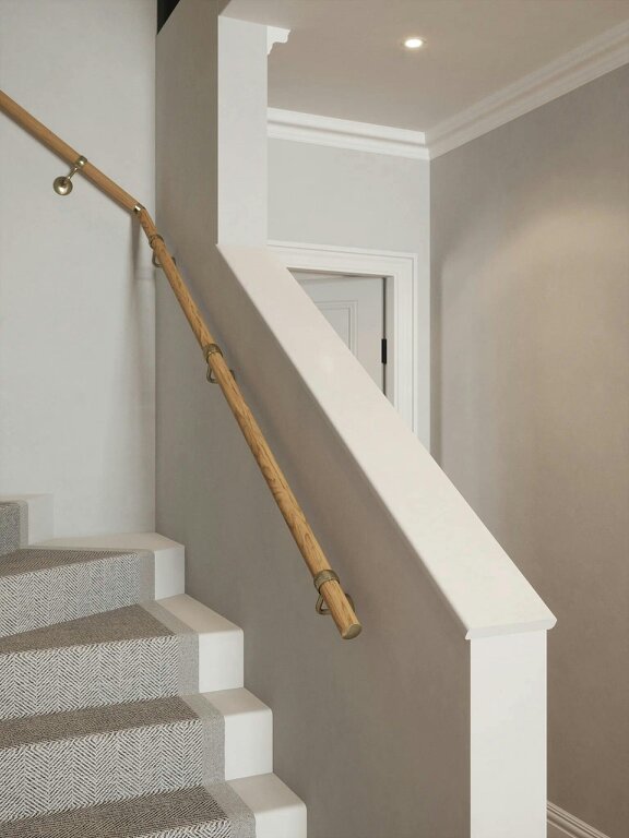 Handrails Direct Packwood Light Oak Single-Winder Handrail