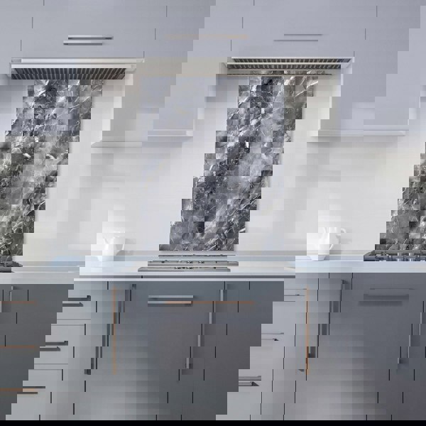 Warren Reed - Designer Deep Grey Marble Effect Kitchen Splashback