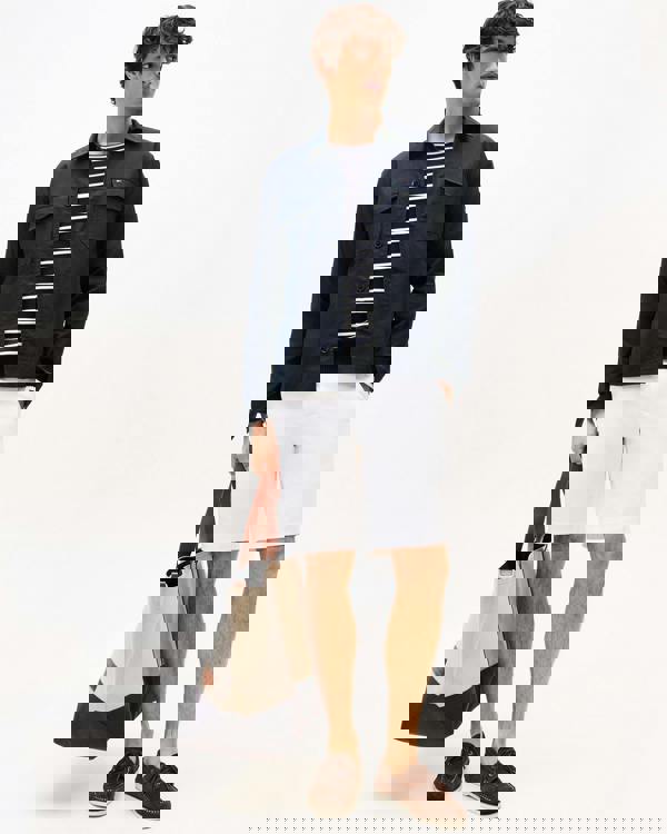 Tommy Hilfiger Cotton Nylon Mens Shirt Jacket - Desert Sky