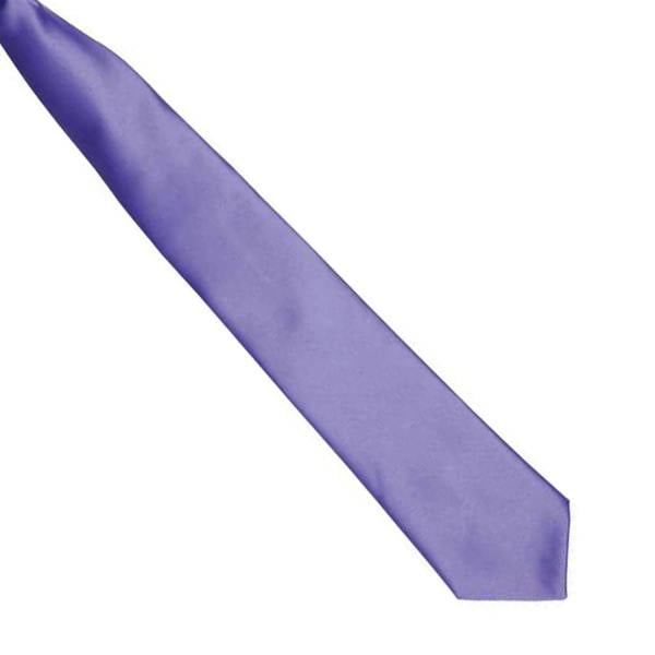 Premier Colours Mens Satin Clip Tie - Purple