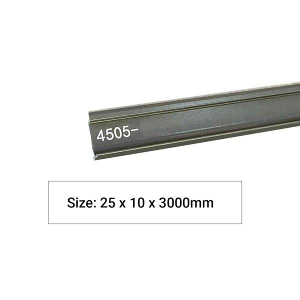 ENER-J Aluminium Embedded Skirting Trims (2.2 cms height) for 4mm SPC Wall Panels, White Size: 25 x 10 x 3000 mm (Pack of 2)