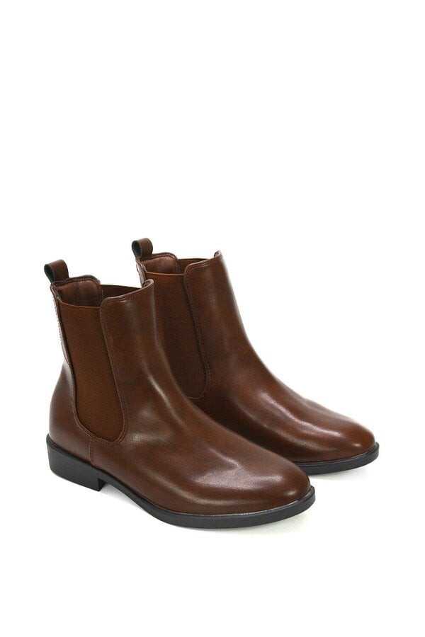 XY LONDON Chelsea Flatform Ankle Boots Pull On