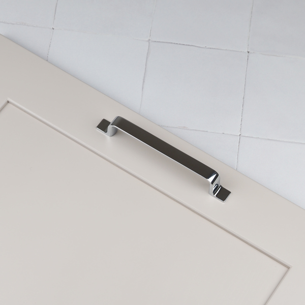 Handle & Home Polished Chrome Strap Handles