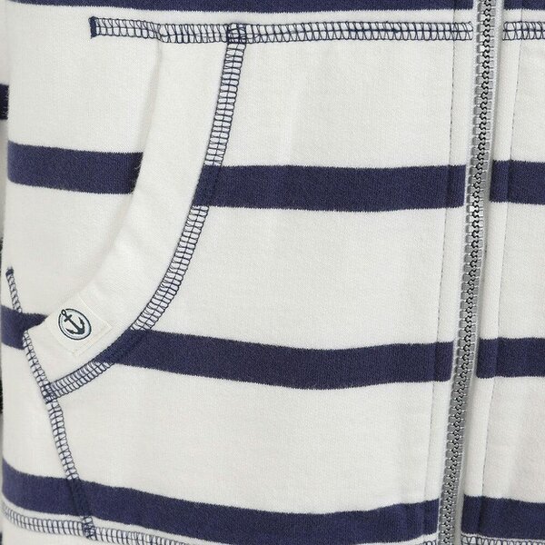 Lazy Jacks LJ101S - Ladies Striped Full Zip Hoody - Twilight