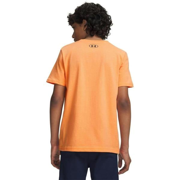 Under Armour Boys Logo Short-Sleeved T-Shirt - Orange/Black - 
