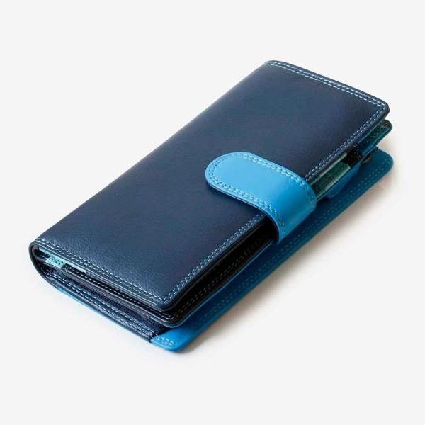 PRIMEHIDE Long Leather Bifold Purse - Victoria London