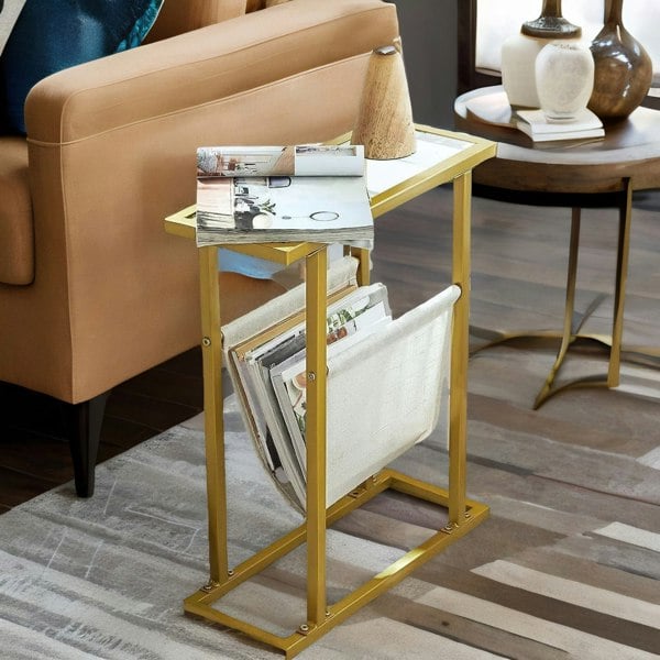 Rafaelo Mobilia Gold Side Table