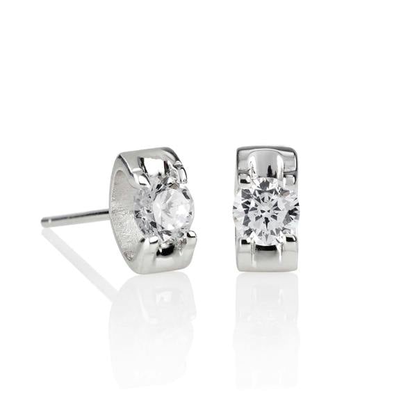 925 Sterling Silver Rectangle Stud Earrings for Women - namana.london