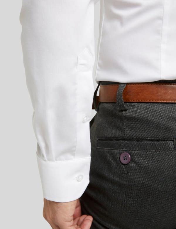 White Non-Iron Pure Cotton Twill Shirt
