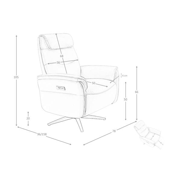 Angel Cerdá Brown Leather Swivel Armchair 5115