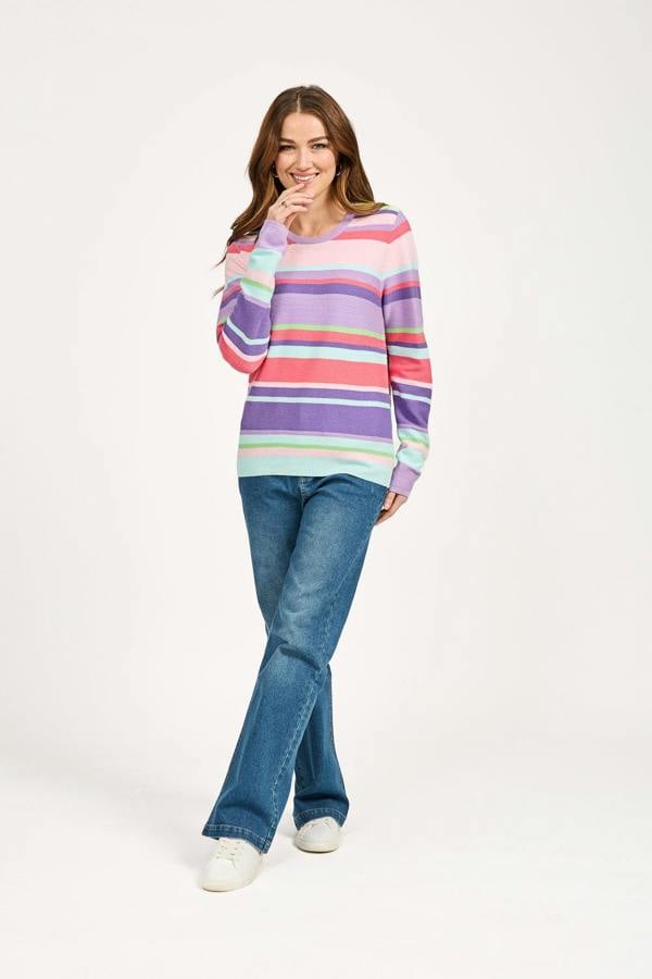 Mudflower Multi Stripe Knit Jumper