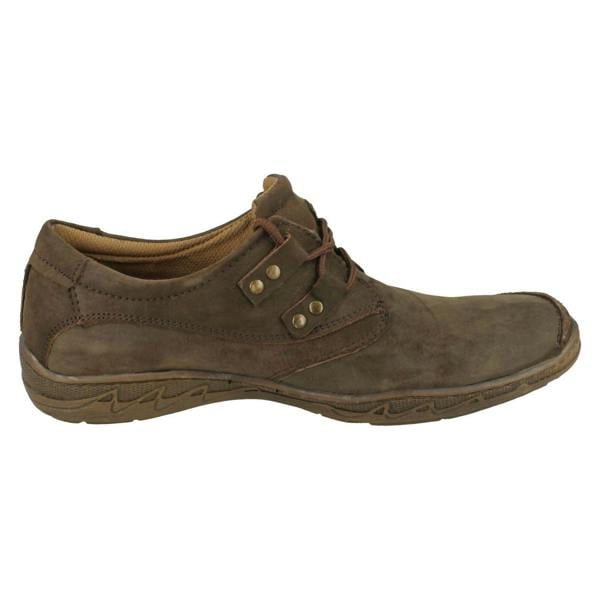 Maverick Mens Maverick Flat Lace Up Shoe With Metal Trim Detail