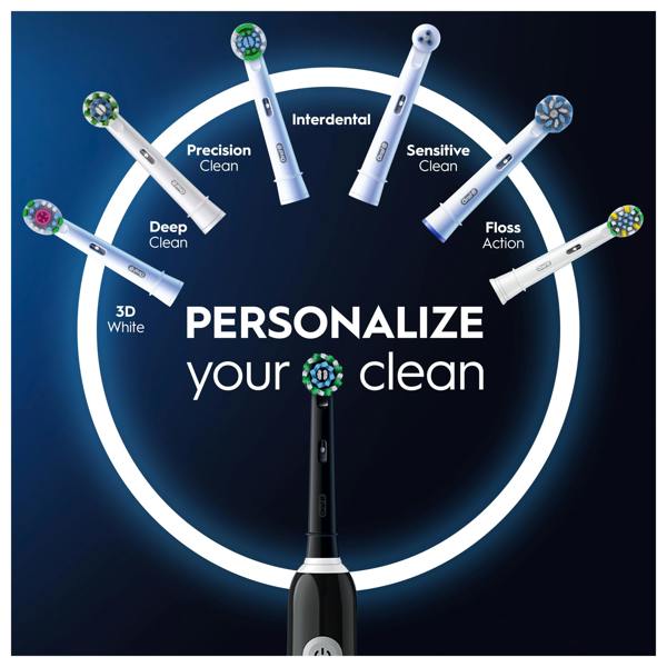 Oral-B Pro Series 1 Black Electric Toothbrush, Designed By Braun