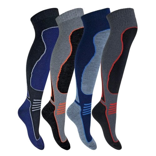 Sock Snob 12 Pack Mens Ladies Knee High Wool Ski Socks 2.0 TOG Full Cushion Socks