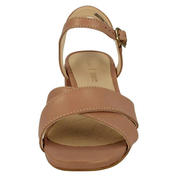 Clarks Ladies Clarks Strappy Heeled Sandals Sheer35 Strap