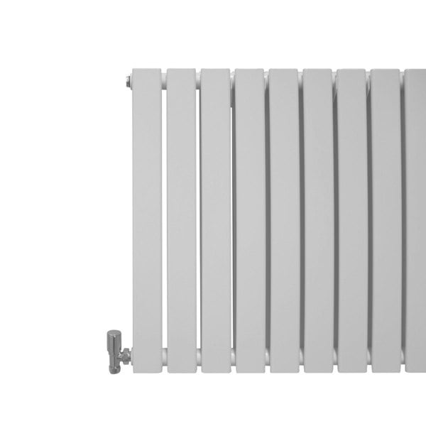 Designer Flat Panel Radiator - Gloss White (600mm x 1190mm)