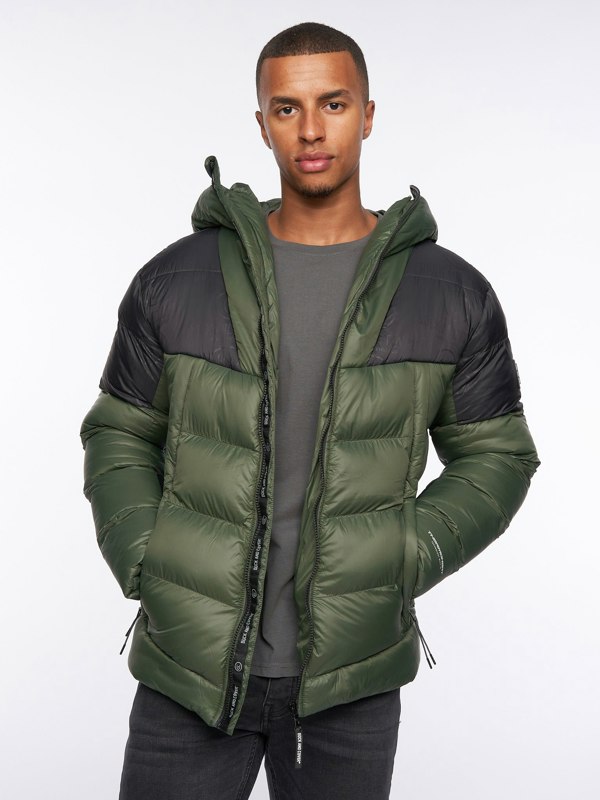 Duck and Cover Raymax Padded Jacket Dark Olive