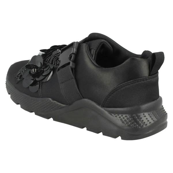 Spot On Ladies Spot On Flower Trim Trainers