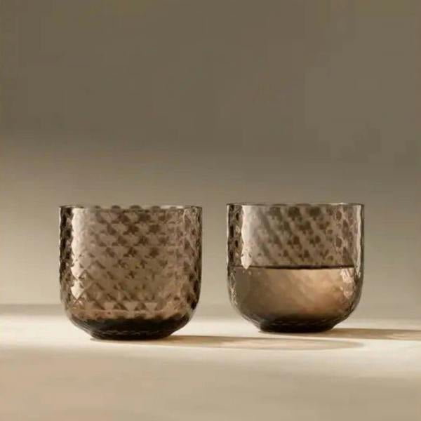 LSA Dapple Tumbler 300ml Set of 2 Earth Brown