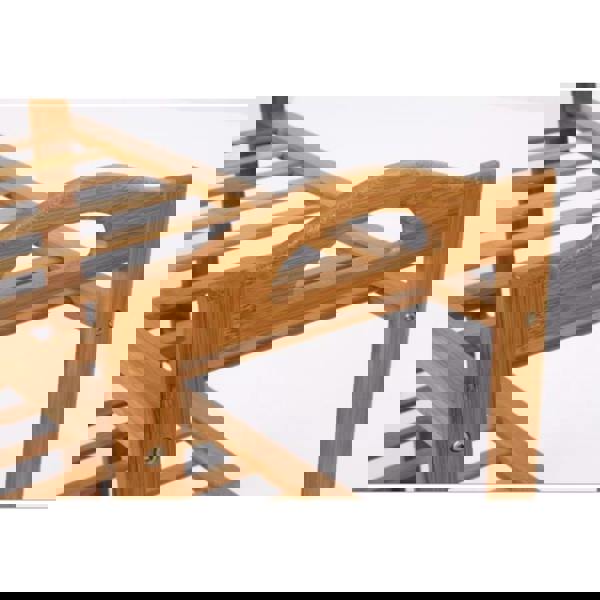 MANTRARAJ 4-Tier Bamboo Shoe Rack Storage Shelf Wooden Storage Shelves Plants Shoe Storage Organizer