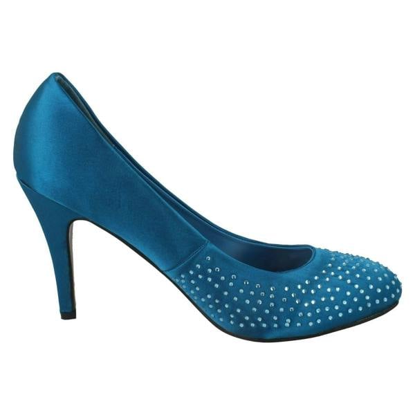 Anne Michelle Ladies Anne Michelle Diamante Court Shoes