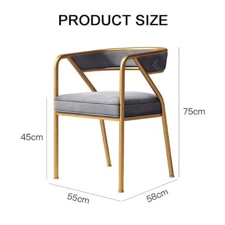 Dwight Dining Chair, Gold Legs-Ritconcept-Rit Concept