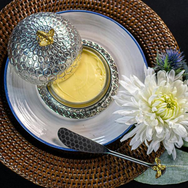 Culinary Concepts Bee Honeycomb Large Butter Dish
