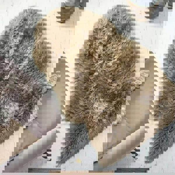 Genuine Khaki/Taupe Sheepskin Faux Fur Rug – The Rugs