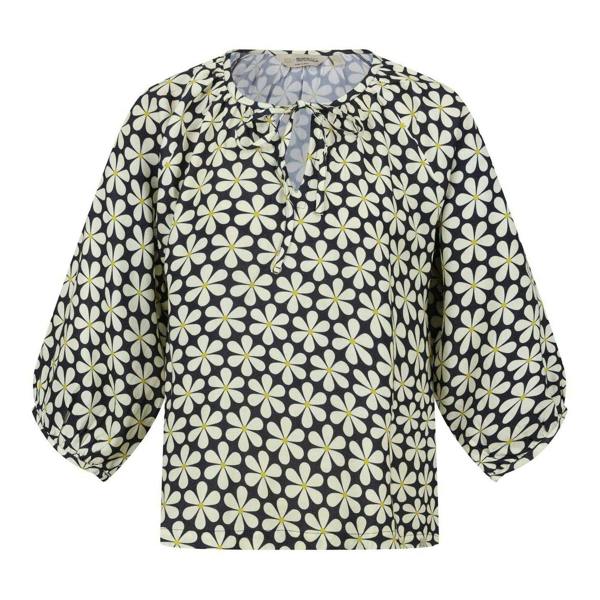 Regatta Womens/Ladies Peasant Balloon Sleeve Blouse - Black Daisy - 