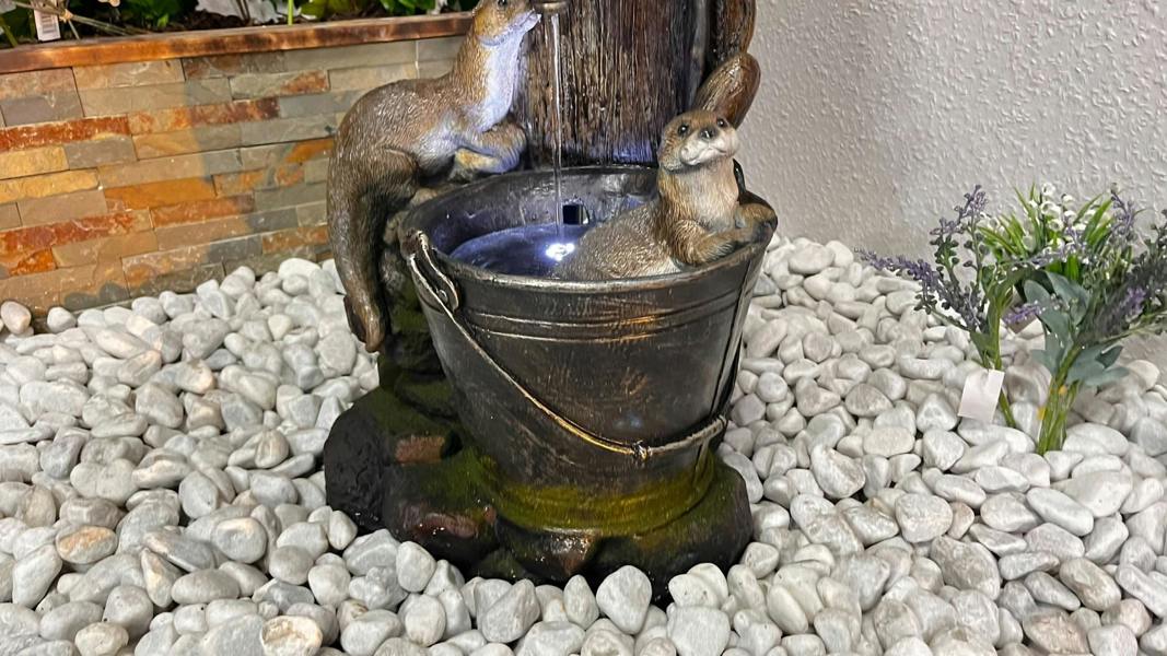 Tranquillity Water Features Otters at Tap Animal Animal Fountain Water Feature