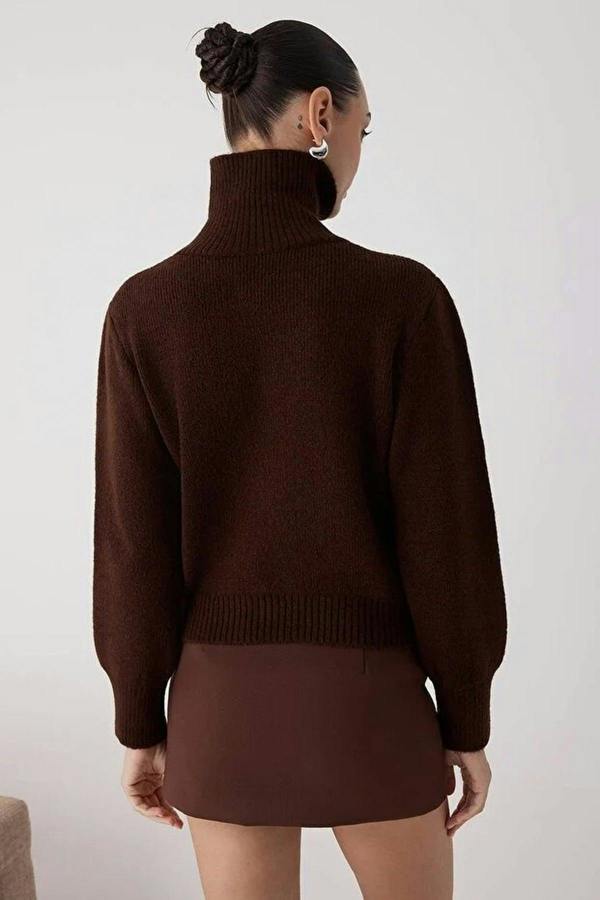 WOVCOR Knit Sweater with Zipper Detail