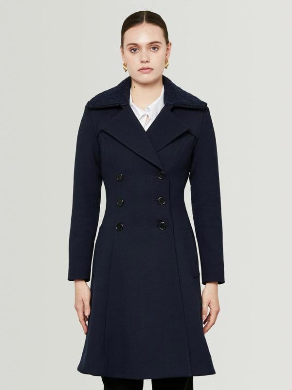 Double Breasted Flared Coat