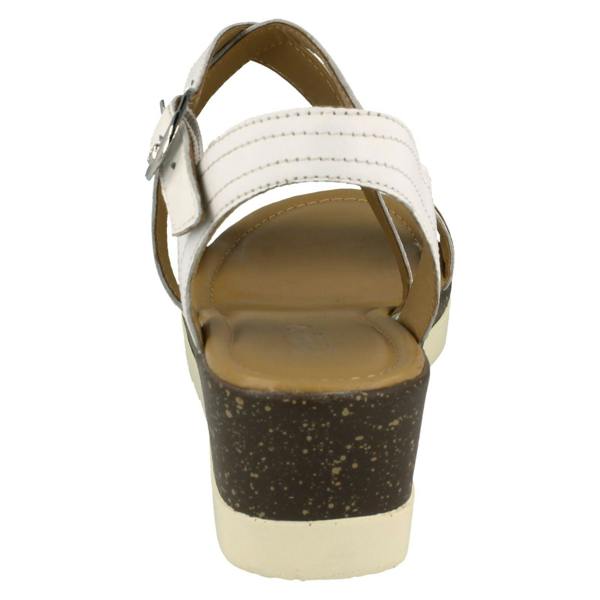 Padders Ladies Padders Wedge Heeled Sandals Primrose