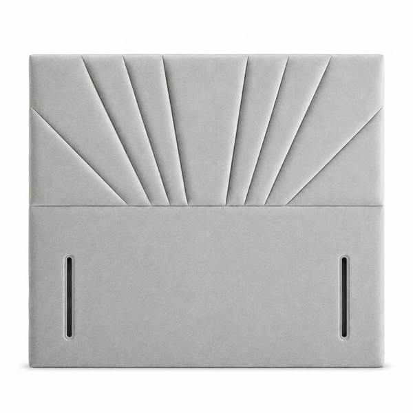Great British Beds Sunrise Headboard - Silver Plush