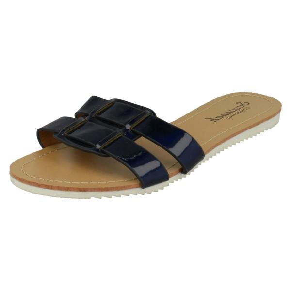 Savannah Ladies Savannah Flat Two Strap Mule