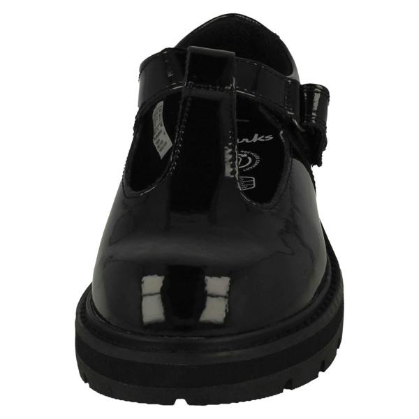 Clarks Girls Clarks Lightweight T-Bar School Shoes Prague Brill