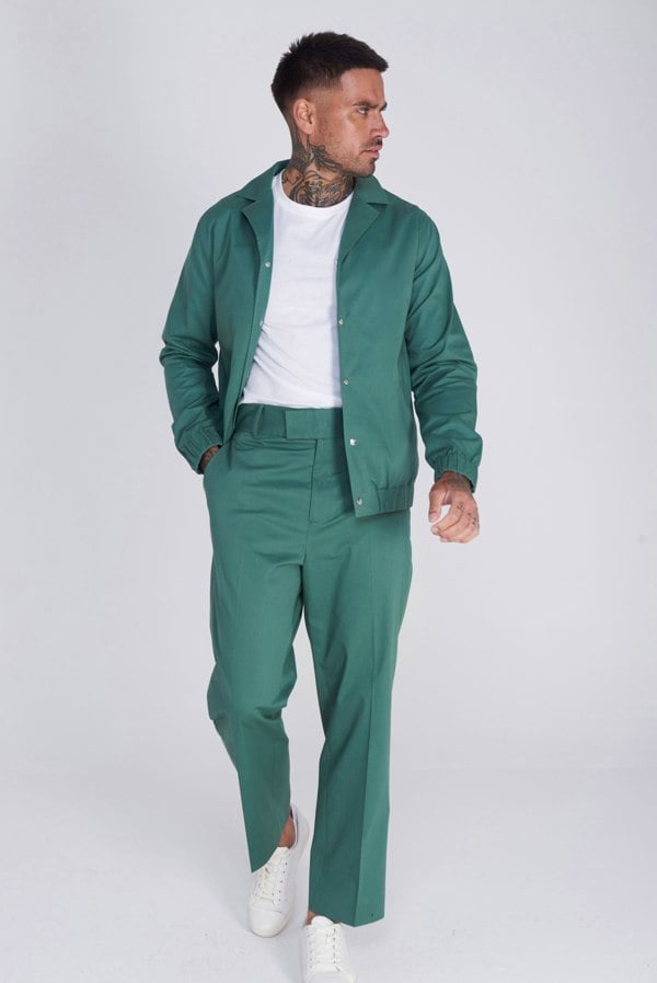 Harry Brown London Cadiz Shacket Cotton Jacket - Green