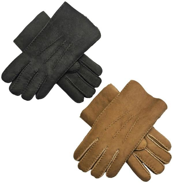 Infinity Leather Mens Luxury Sheepskin Suede Leather Gloves
