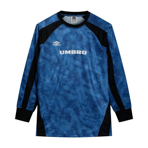 Umbro Mens Printed Long-Sleeved Jersey - Classic Blue/Black - 