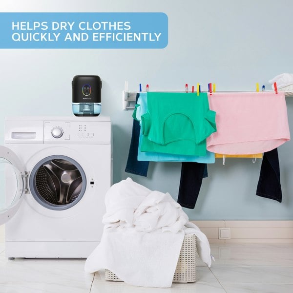 MONHOUSE  1000ml Electric Dehumidifier - Quiet Touch Screen Auto Shut Off