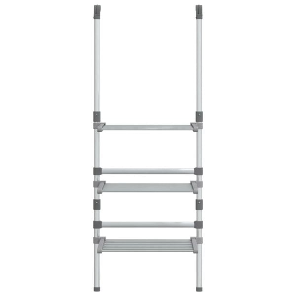 Berkfield 3-Tier Hanging Laundry Drying Rack Aluminium